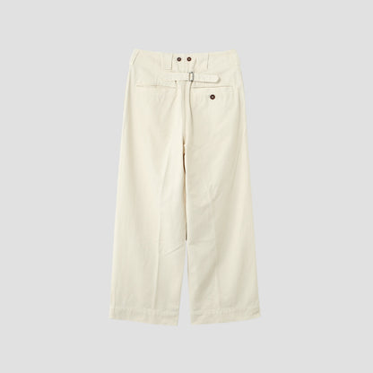 SOFT TWISTED YARN COTTON TROUSERS