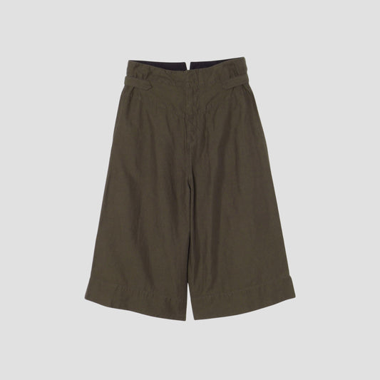 COTTON LINEN TWILL TROUSERS