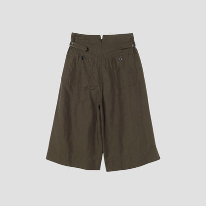 COTTON LINEN TWILL TROUSERS