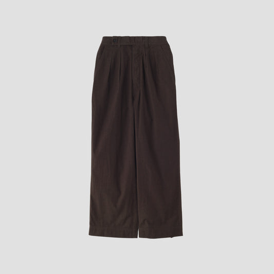 OVERDYE MELANGE COTTON LINEN TROUSERS