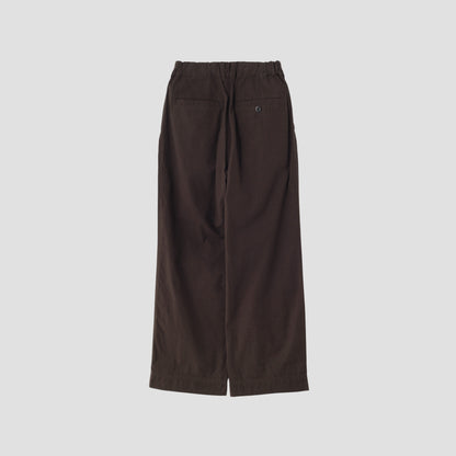 OVERDYE MELANGE COTTON LINEN TROUSERS