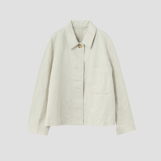 COTTON LINEN TWILL BLOUSON