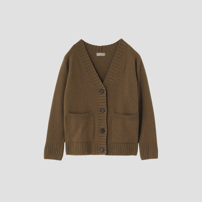 TWISTED CASHMERE WOOL CARDIGAN KNIT