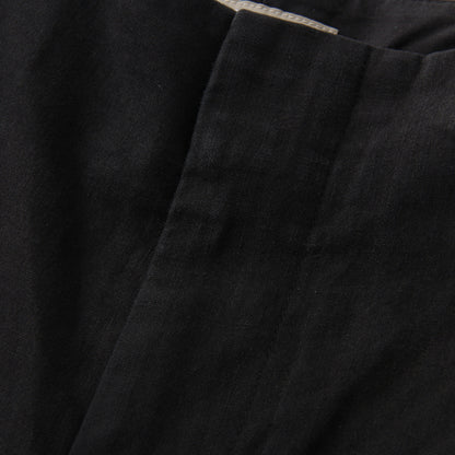 LINEN COTTON TWILL TROUSERS