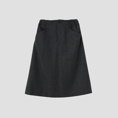 FLANNEL WOOL SKIRT