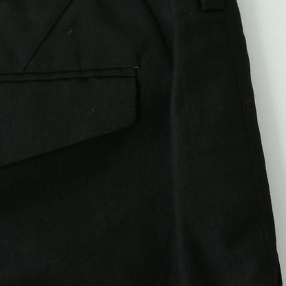 WOOL LINEN POPLIN TROUSERS