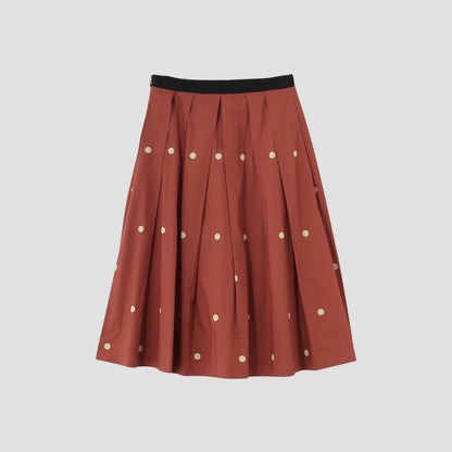 BIG SPOT COTTON SKIRT