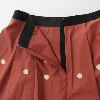 BIG SPOT COTTON SKIRT