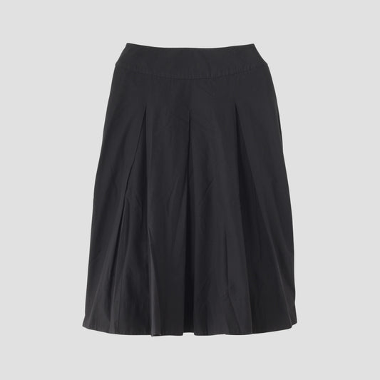 SILK COTTON POPLIN SKIRT