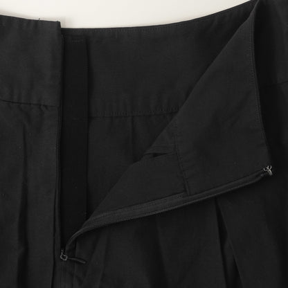 SILK COTTON POPLIN SKIRT