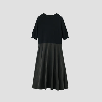 COTTON SILK POPLIN DRESS