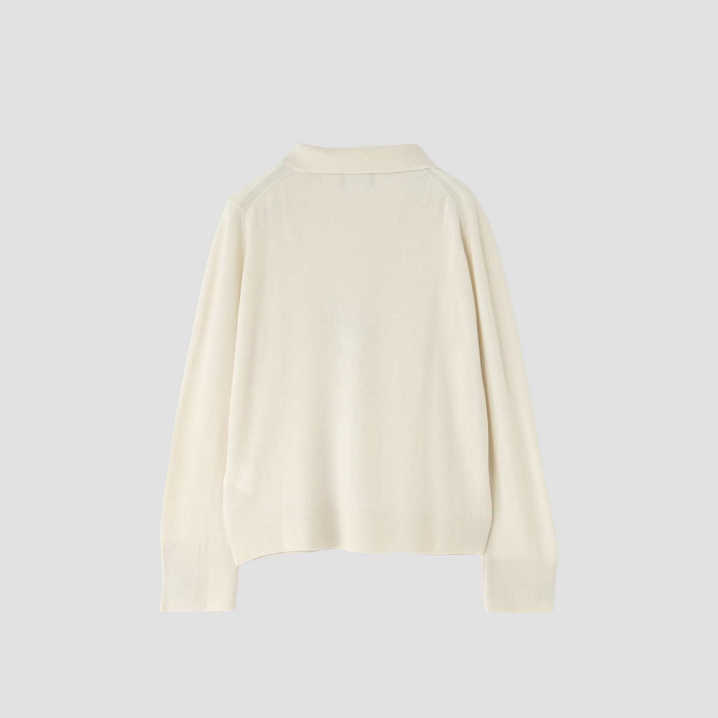 POLO COLLAR CARDIGAN KNIT