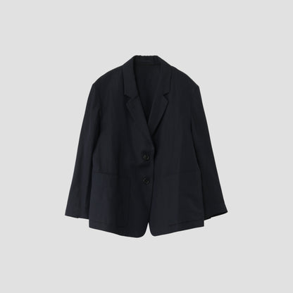 LINEN WOOL HOPSACK JACKET