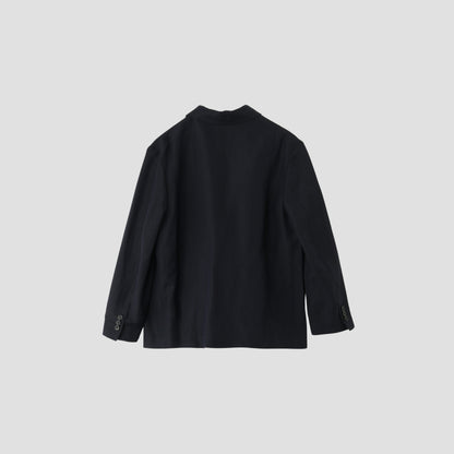 LINEN WOOL HOPSACK JACKET