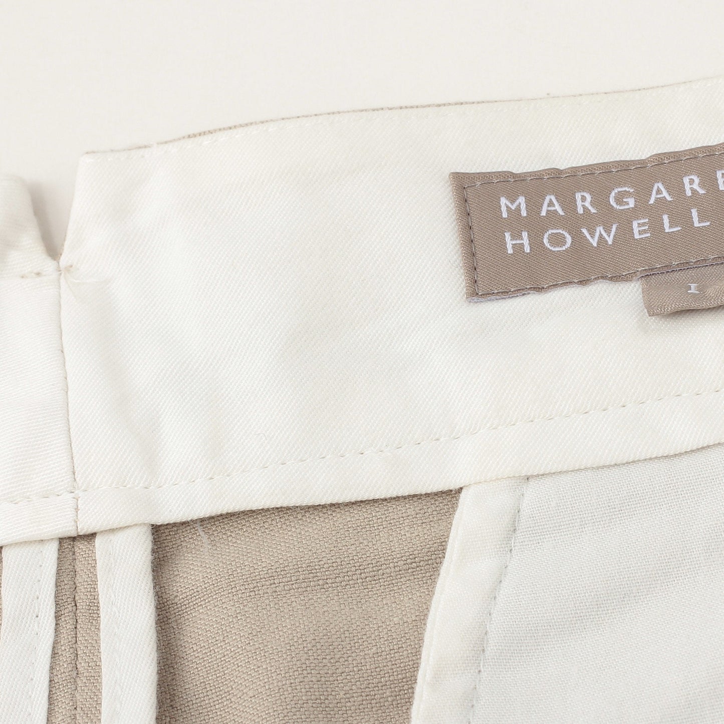 COTTON LINEN OXFORD TROUSERS