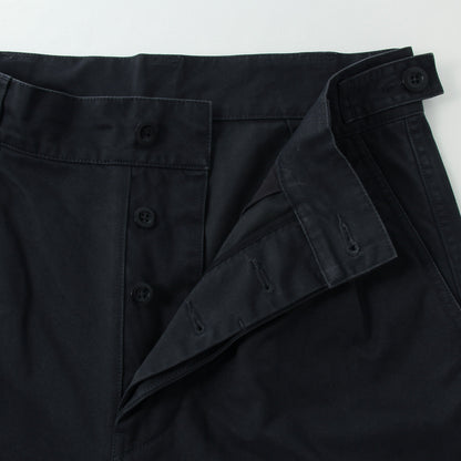 BRUSHED CHINO COTTON TROUSERS