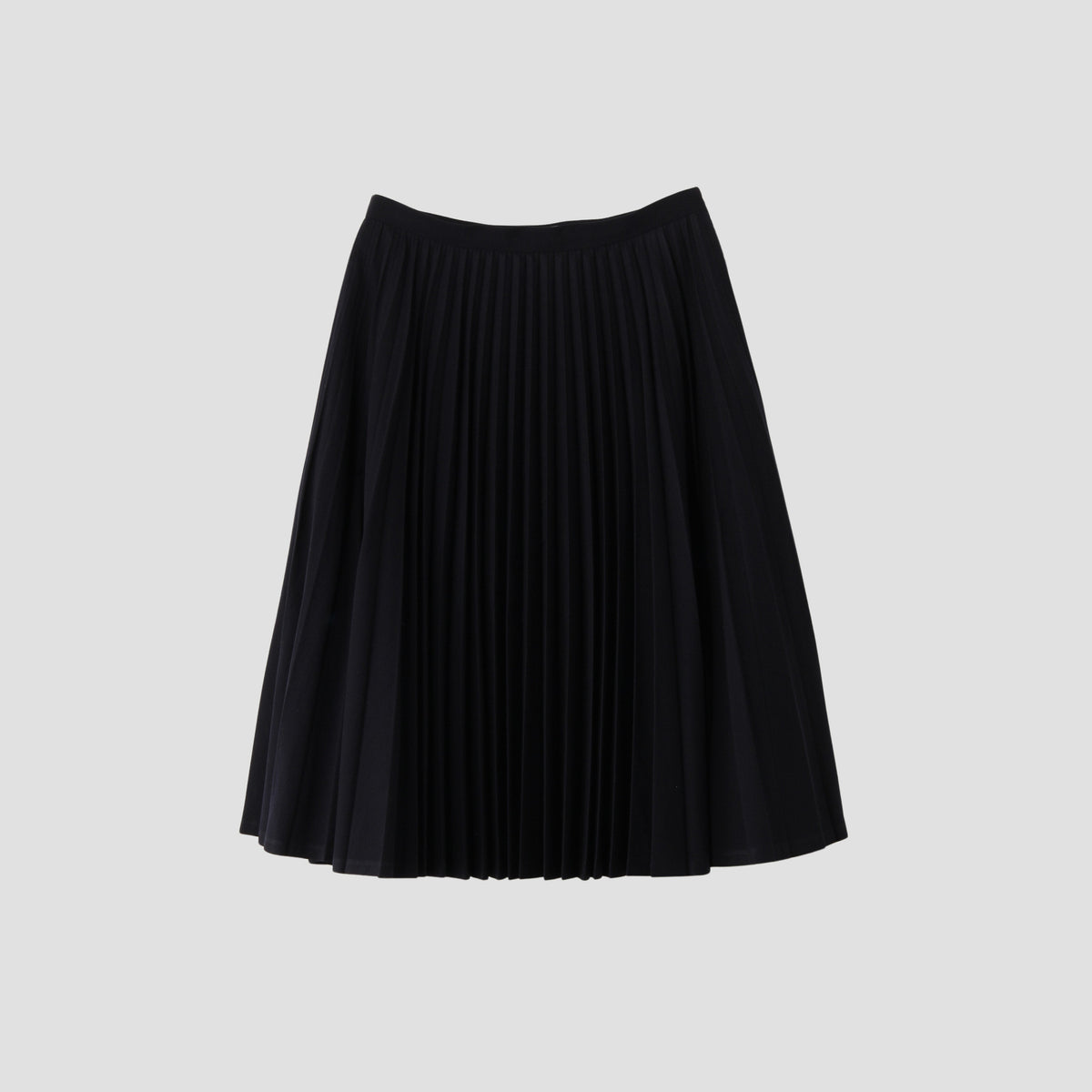 WOOL COTTON GABARDINE SKIRT