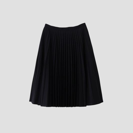 WOOL COTTON GABARDINE SKIRT