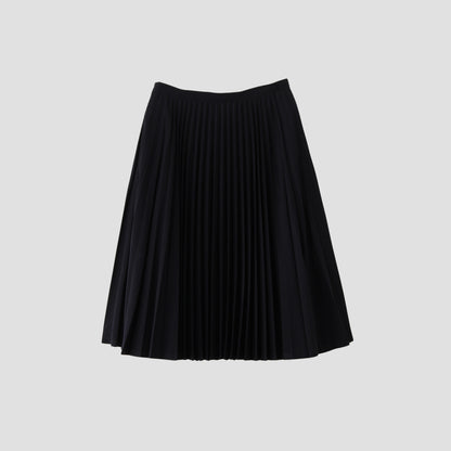 WOOL COTTON GABARDINE SKIRT