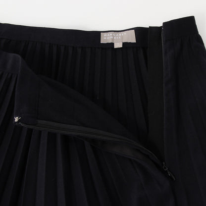 WOOL COTTON GABARDINE SKIRT