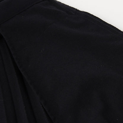 WOOL COTTON GABARDINE SKIRT