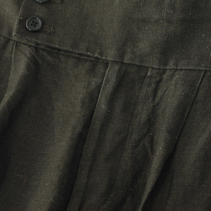 WASHED LINEN COTTON TROUSERS