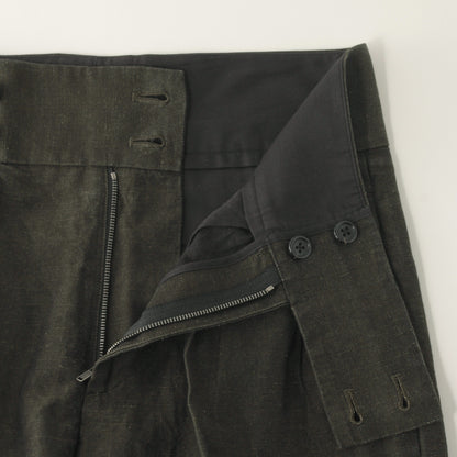 WASHED LINEN COTTON TROUSERS