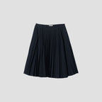 WOOL COTTON GABARDINE SKIRT