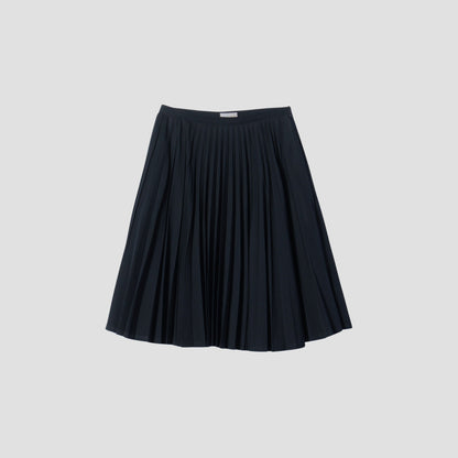 WOOL COTTON GABARDINE SKIRT