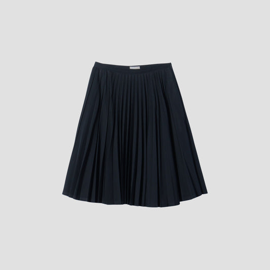 WOOL COTTON GABARDINE SKIRT
