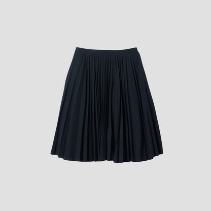 WOOL COTTON GABARDINE SKIRT