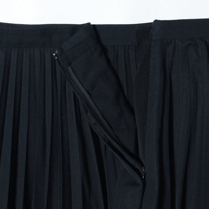 WOOL COTTON GABARDINE SKIRT