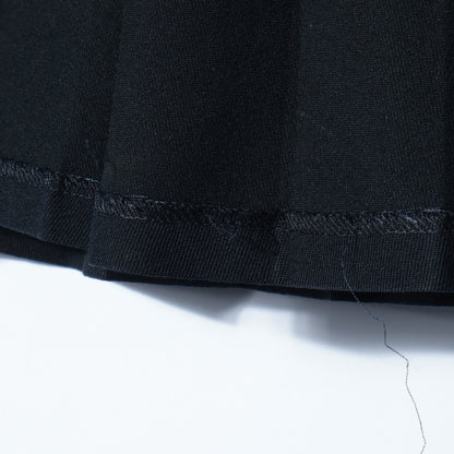 WOOL COTTON GABARDINE SKIRT