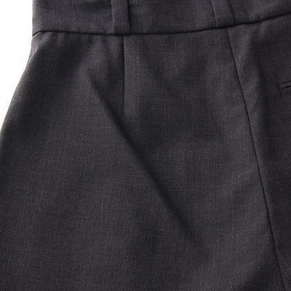 SUMMER WOOL POPLIN TROUSERS