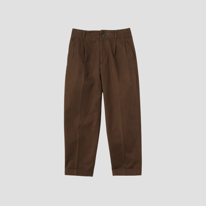 BRUSHED TWILL TROUSERS