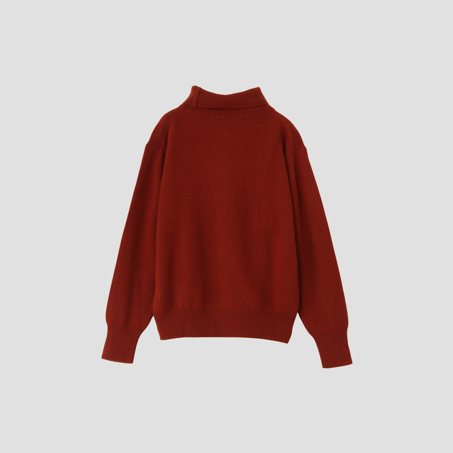 WOOL COTTON TURTLE NECK KNIT