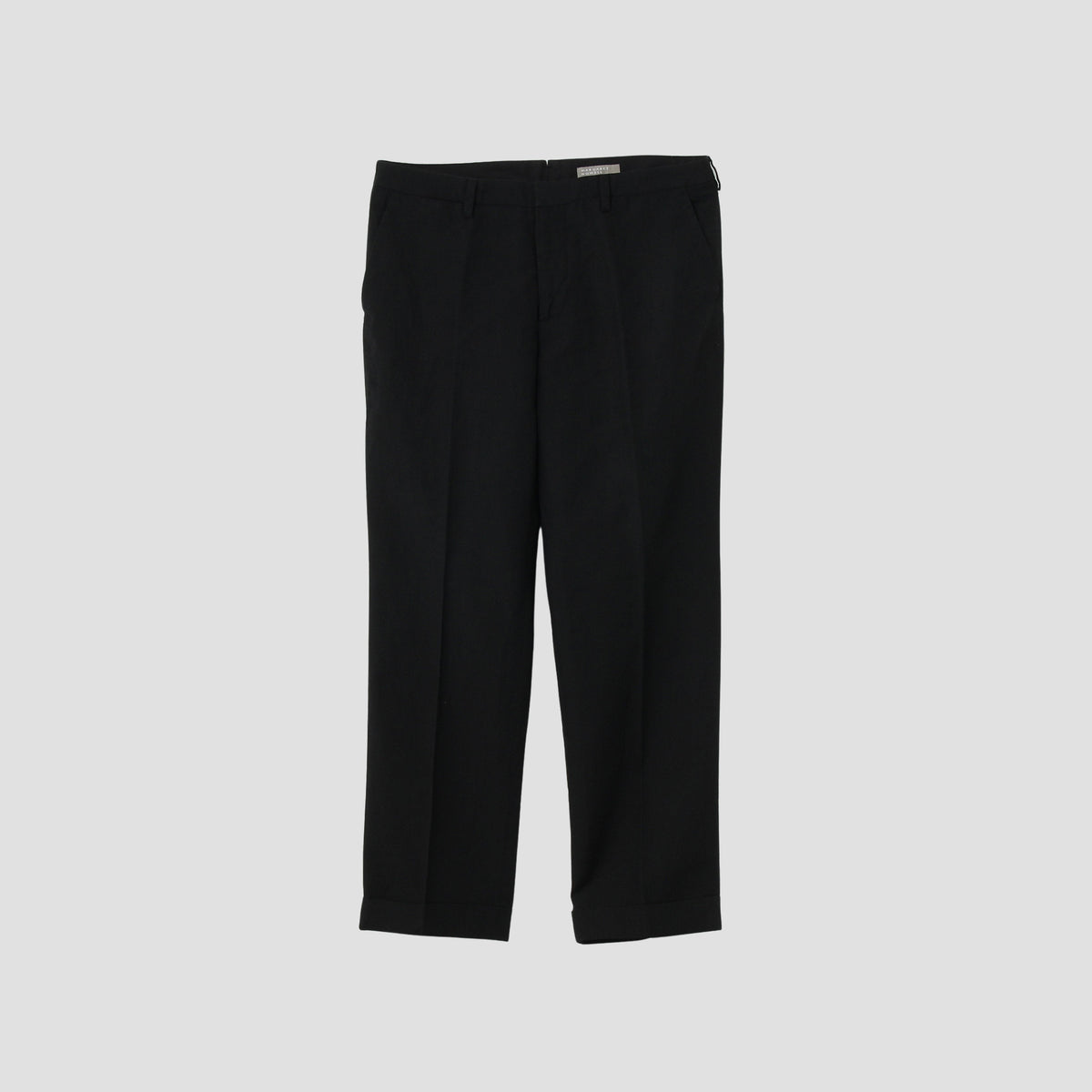 WOOL LINEN POPLIN TROUSERS