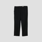 WOOL LINEN POPLIN TROUSERS