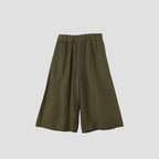 COATED LINEN PLAINWEAVE TROUSERS