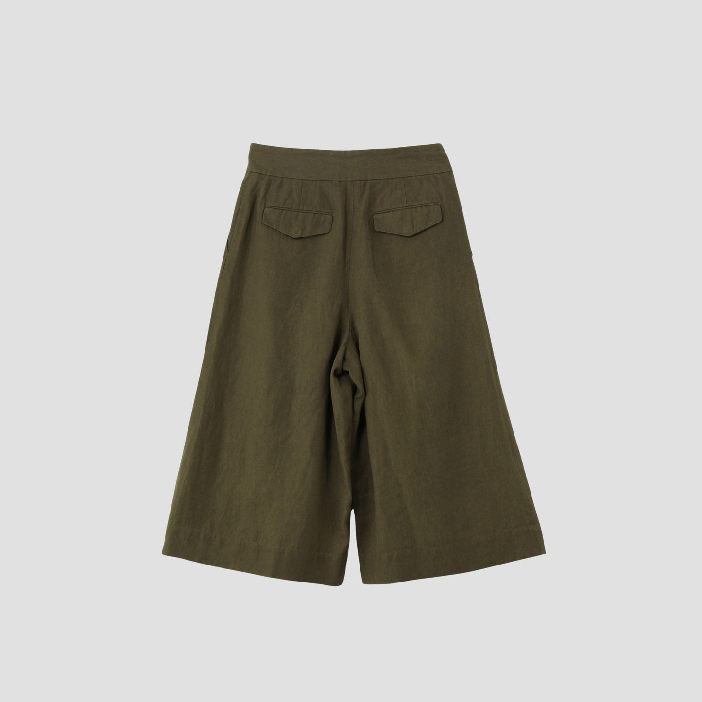 COATED LINEN PLAINWEAVE TROUSERS