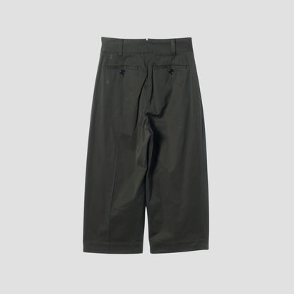 DENSE FINE COTTON TWILL TROUSERS