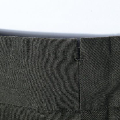 DENSE FINE COTTON TWILL TROUSERS