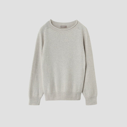 LONG SLEEVE CAST OFF ROLL NECK KNIT