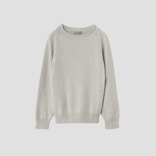 LONG SLEEVE CAST OFF ROLL NECK KNIT