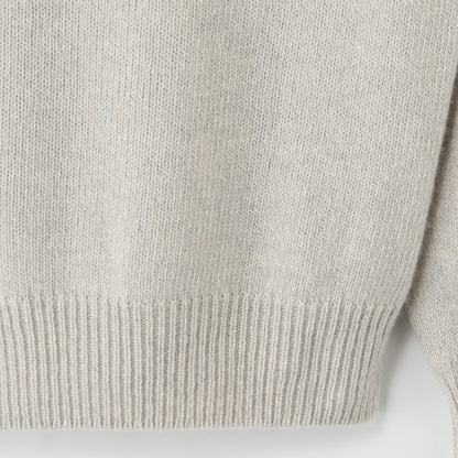 LONG SLEEVE CAST OFF ROLL NECK KNIT