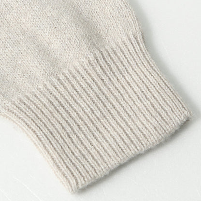 LONG SLEEVE CAST OFF ROLL NECK KNIT