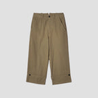 RAISED COTTON TWILL TROUSERS