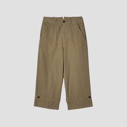 RAISED COTTON TWILL TROUSERS