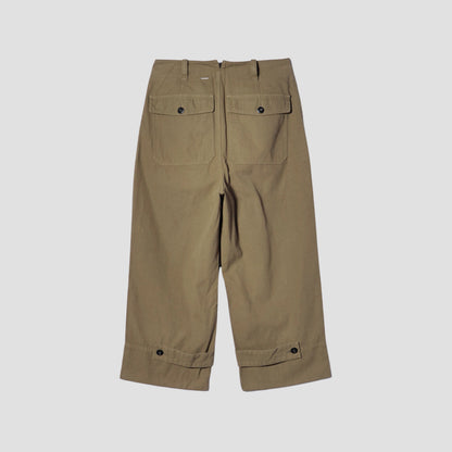 RAISED COTTON TWILL TROUSERS