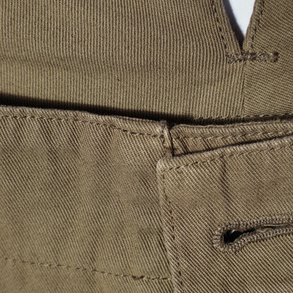 RAISED COTTON TWILL TROUSERS